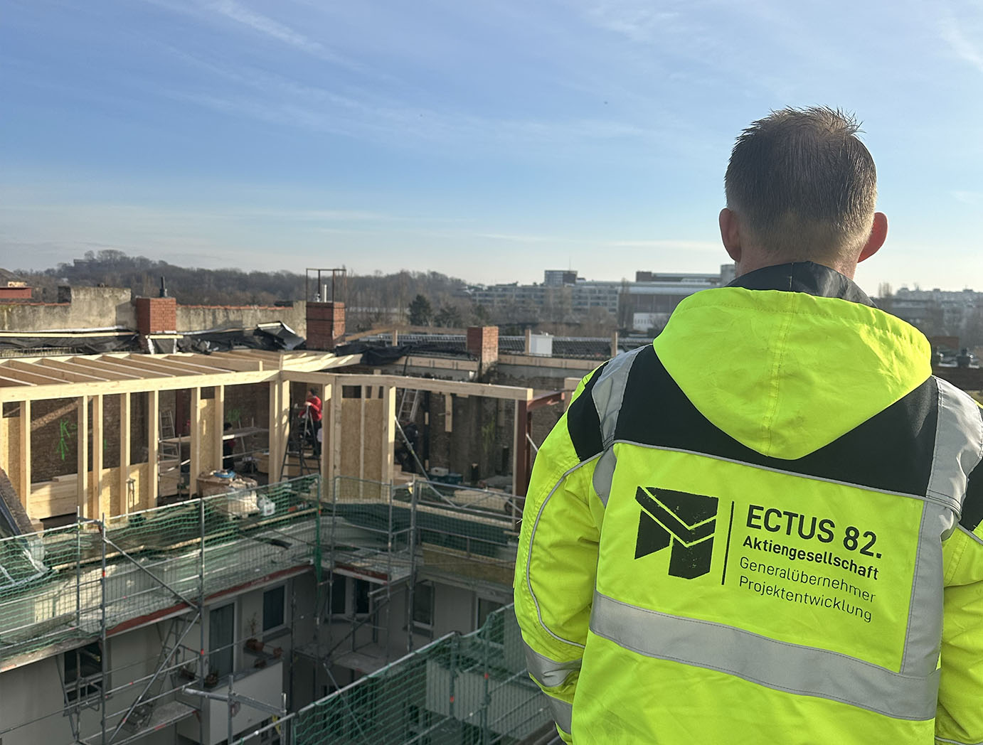 Von ectus 82. AG betreute Baustelle